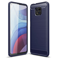 Funda Silicona Carcasa Goma Line para Motorola Moto G Power (2021) Azul