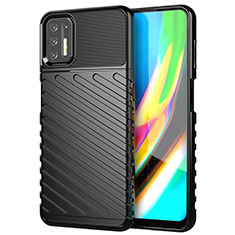 Funda Silicona Carcasa Goma Line para Motorola Moto G9 Plus Negro