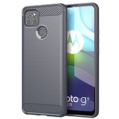 Funda Silicona Carcasa Goma Line para Motorola Moto G9 Power Gris