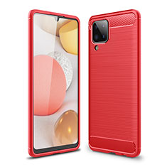 Funda Silicona Carcasa Goma Line para Samsung Galaxy F12 Rojo