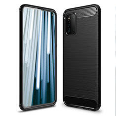 Funda Silicona Carcasa Goma Line para Samsung Galaxy F52 5G Negro