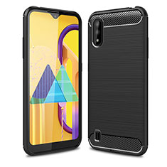 Funda Silicona Carcasa Goma Line para Samsung Galaxy M01 Negro