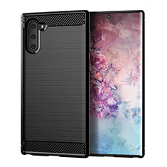 Funda Silicona Carcasa Goma Line para Samsung Galaxy Note 10 5G Negro