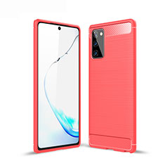 Funda Silicona Carcasa Goma Line para Samsung Galaxy Note 20 Plus 5G Rojo