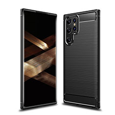 Funda Silicona Carcasa Goma Line para Samsung Galaxy S24 Ultra 5G Negro