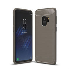 Funda Silicona Carcasa Goma Line para Samsung Galaxy S9 Gris