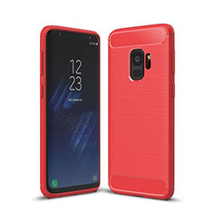 Funda Silicona Carcasa Goma Line para Samsung Galaxy S9 Rojo