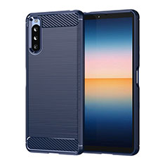 Funda Silicona Carcasa Goma Line para Sony Xperia 10 III Azul