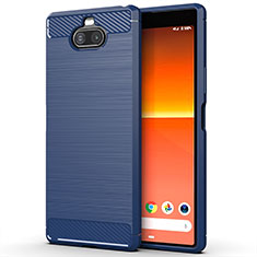 Funda Silicona Carcasa Goma Line para Sony Xperia 8 Lite Azul