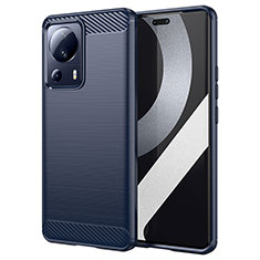 Funda Silicona Carcasa Goma Line para Xiaomi Mi 12 Lite NE 5G Azul