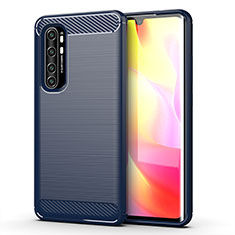 Funda Silicona Carcasa Goma Line para Xiaomi Mi Note 10 Lite Azul