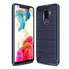 Funda Silicona Carcasa Goma Line para Xiaomi Pocophone F1 Azul