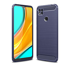 Funda Silicona Carcasa Goma Line para Xiaomi Redmi 9 India Azul