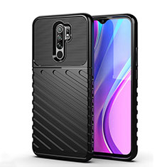 Funda Silicona Carcasa Goma Line para Xiaomi Redmi 9 Prime India Negro