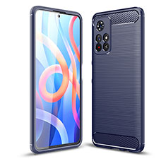 Funda Silicona Carcasa Goma Line para Xiaomi Redmi Note 11T 5G Azul