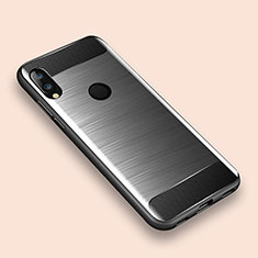 Funda Silicona Carcasa Goma Line para Xiaomi Redmi Note 7 Pro Plata