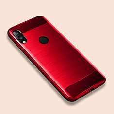 Funda Silicona Carcasa Goma Line para Xiaomi Redmi Note 7 Pro Rojo