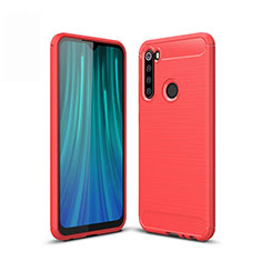 Funda Silicona Carcasa Goma Line para Xiaomi Redmi Note 8 (2021) Rojo