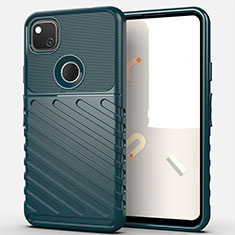 Funda Silicona Carcasa Goma Line S01 para Google Pixel 4a Verde Noche