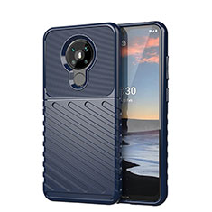 Funda Silicona Carcasa Goma Line S01 para Nokia 5.3 Azul