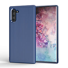 Funda Silicona Carcasa Goma Line S01 para Samsung Galaxy Note 10 5G Azul