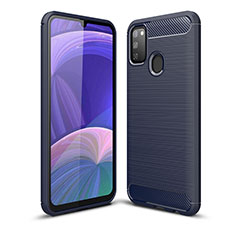 Funda Silicona Carcasa Goma Line WL1 para Samsung Galaxy M30s Azul