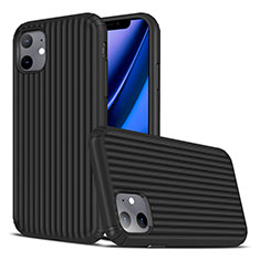 Funda Silicona Carcasa Goma Line Z01 para Apple iPhone 11 Negro