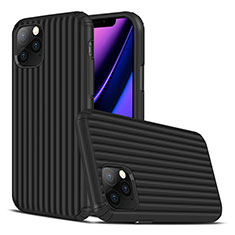 Funda Silicona Carcasa Goma Line Z01 para Apple iPhone 11 Pro Negro