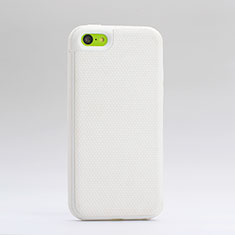 Funda Silicona Carcasa Goma para Apple iPhone 5C Blanco