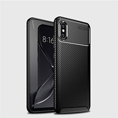 Funda Silicona Carcasa Goma Twill A01 para Xiaomi Mi 8 Negro