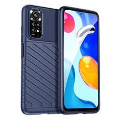 Funda Silicona Carcasa Goma Twill MF1 para Xiaomi Redmi Note 11 4G (2022) Azul