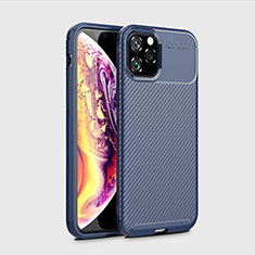 Funda Silicona Carcasa Goma Twill para Apple iPhone 11 Pro Max Azul