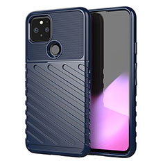 Funda Silicona Carcasa Goma Twill para Google Pixel 5 Azul