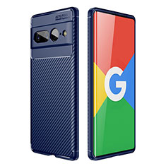 Funda Silicona Carcasa Goma Twill para Google Pixel 7 Pro 5G Azul
