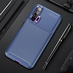 Funda Silicona Carcasa Goma Twill para Huawei Honor 20 Pro Azul