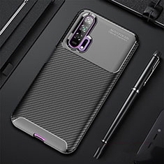 Funda Silicona Carcasa Goma Twill para Huawei Honor 20 Pro Negro