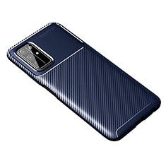 Funda Silicona Carcasa Goma Twill para Huawei Honor 30S Azul