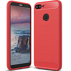 Funda Silicona Carcasa Goma Twill para Huawei Honor 9 Lite Rojo