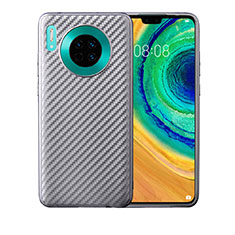 Funda Silicona Carcasa Goma Twill para Huawei Mate 30 Pro Plata