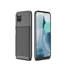 Funda Silicona Carcasa Goma Twill para Huawei Nova 6 SE Negro