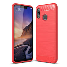 Funda Silicona Carcasa Goma Twill para Huawei P Smart+ Plus Rojo
