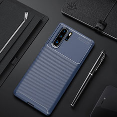 Funda Silicona Carcasa Goma Twill para Huawei P30 Pro New Edition Azul