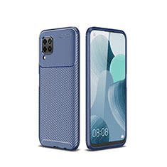 Funda Silicona Carcasa Goma Twill para Huawei P40 Lite Azul