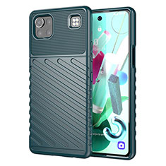 Funda Silicona Carcasa Goma Twill para LG K92 5G Verde Noche