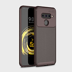 Funda Silicona Carcasa Goma Twill para LG V50 ThinQ 5G Marron