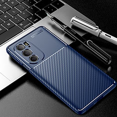 Funda Silicona Carcasa Goma Twill para Motorola Moto Edge 30 Pro 5G Azul