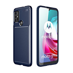 Funda Silicona Carcasa Goma Twill para Motorola Moto G10 Azul