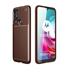 Funda Silicona Carcasa Goma Twill para Motorola Moto G10 Marron