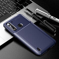 Funda Silicona Carcasa Goma Twill para Motorola Moto G8 Power Lite Azul