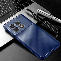 Funda Silicona Carcasa Goma Twill para OnePlus 10 Pro 5G Azul